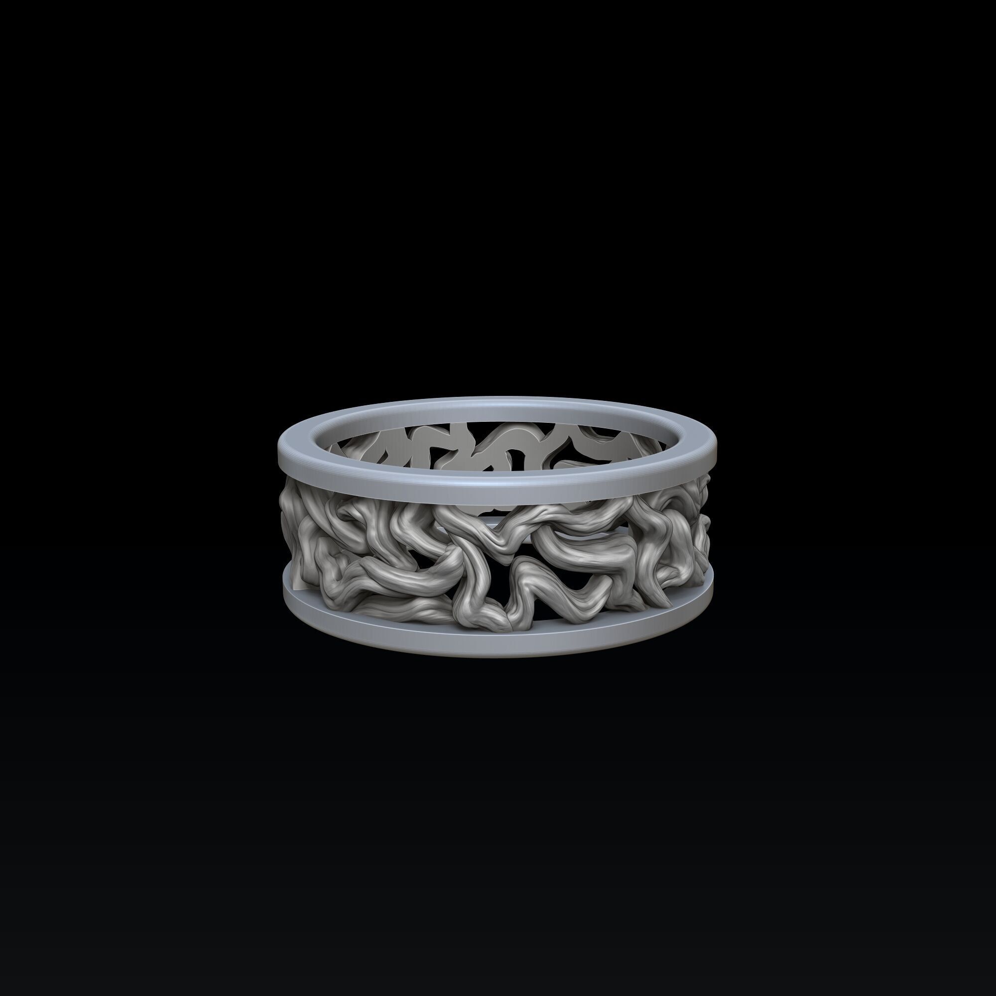 Tree Branches Pendant Ring Collection 3D print model_5