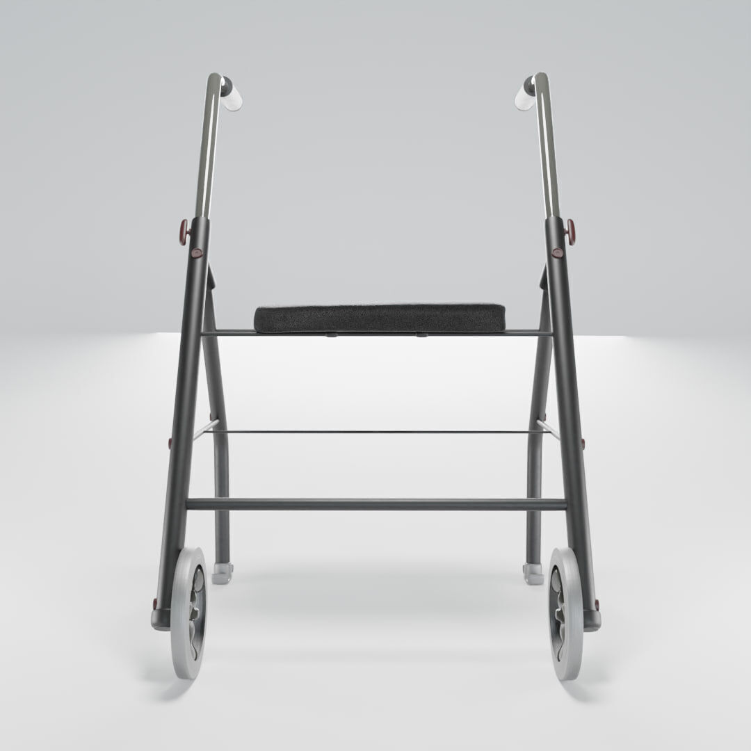 Realistic 3D Wheelchair Model High Quality PBR Textures 3D print model_1