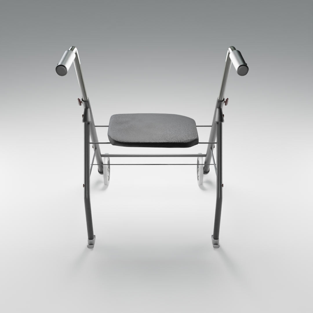 Realistic 3D Wheelchair Model High Quality PBR Textures 3D print model_4