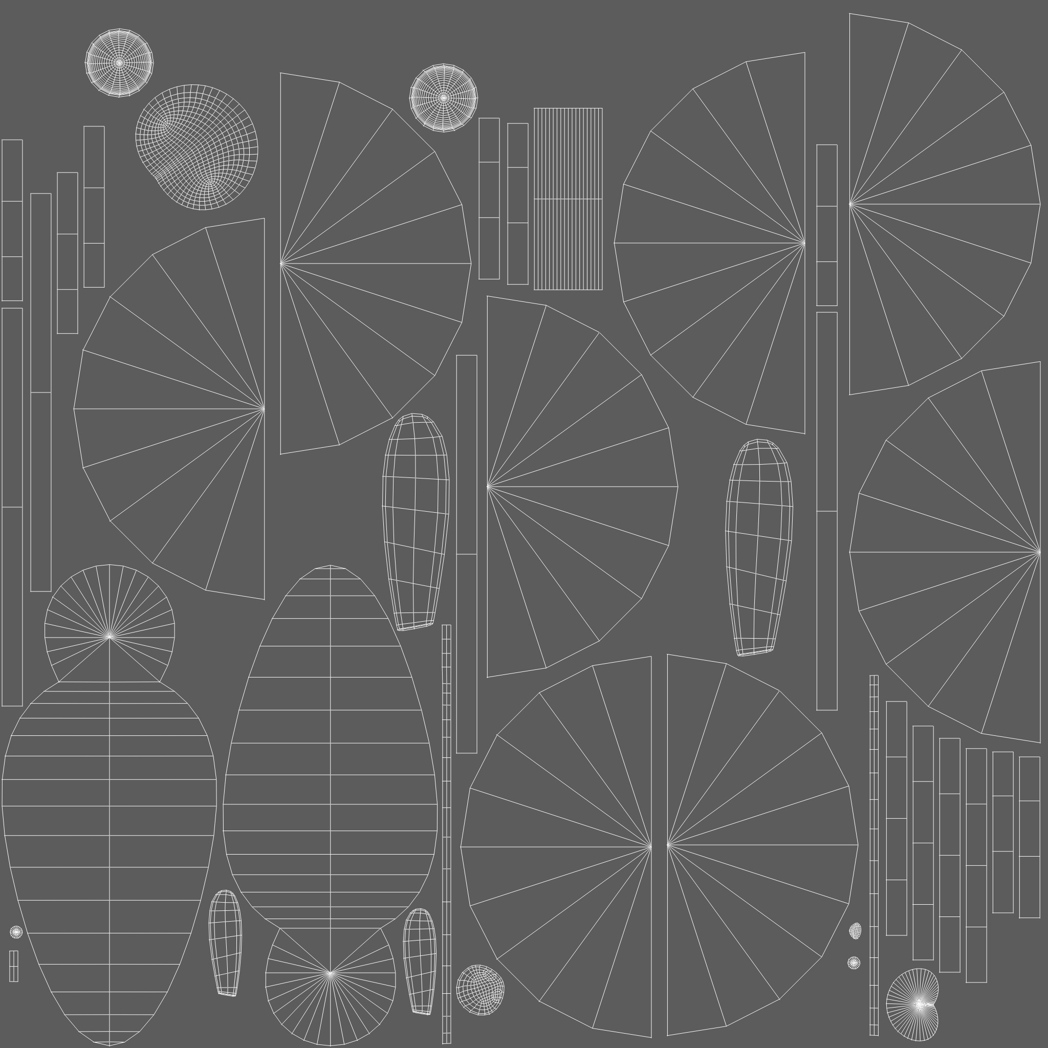 Easter Bunny Card Low-poly 3D model_6