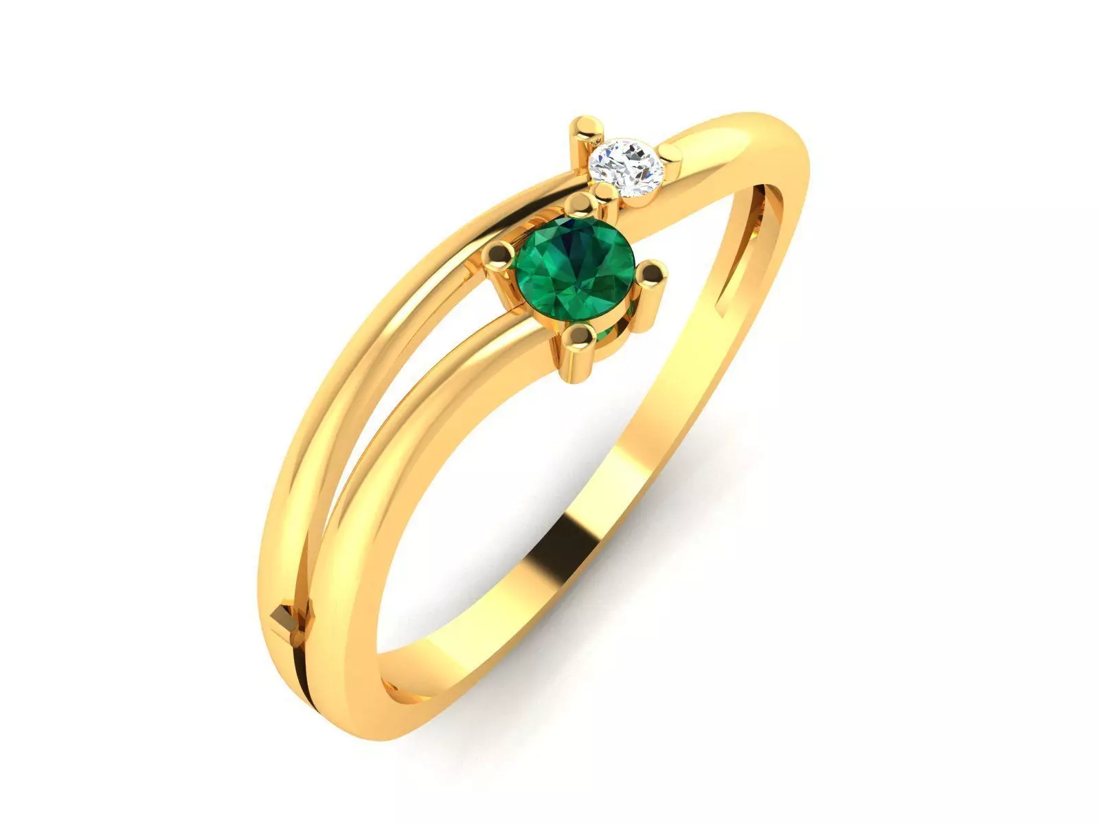 Women Ring Render 3dm STL OBJ FBX Details 3D print model