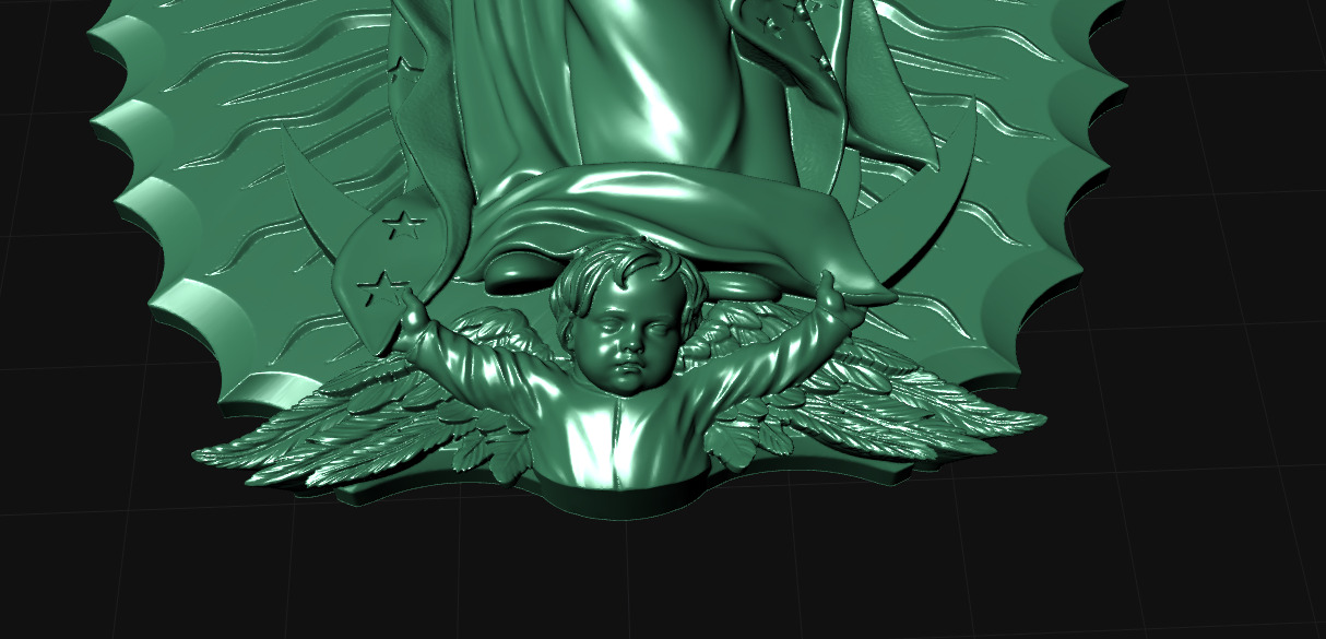 Virgin of Guadalupe 3D print model_5