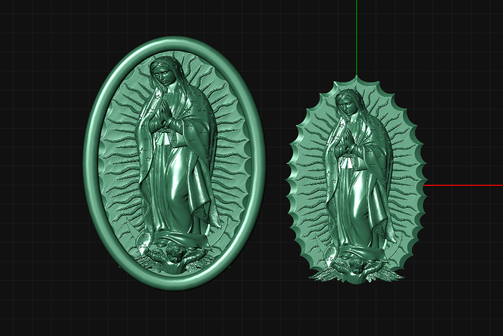 Virgin of Guadalupe 3D print model_1