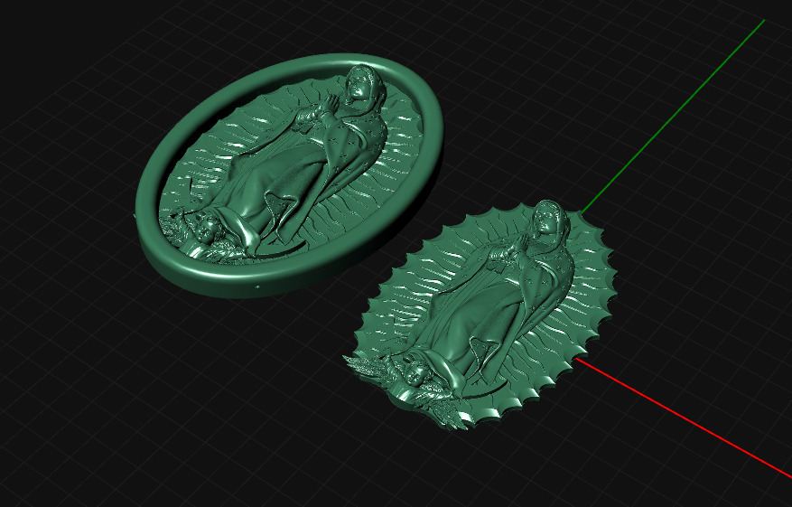 Virgin of Guadalupe 3D print model_2