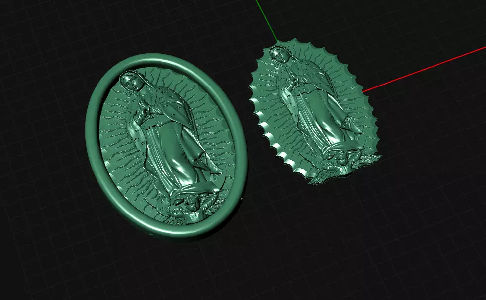 Virgin of Guadalupe 3D print model_0