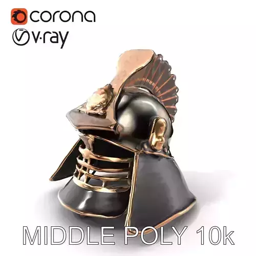 Japanese Kabuto Helmet Historical Model Pack