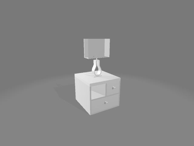 Modern side table 1003 3D print model_4