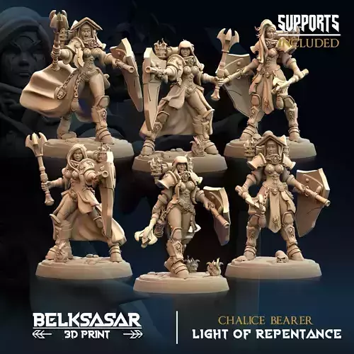 Chalice Bearer Set x6 3D print model