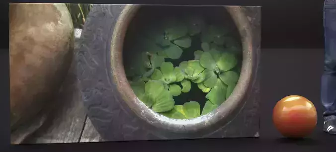 CANVAS PRINT TITLE THAI WATER LILLY