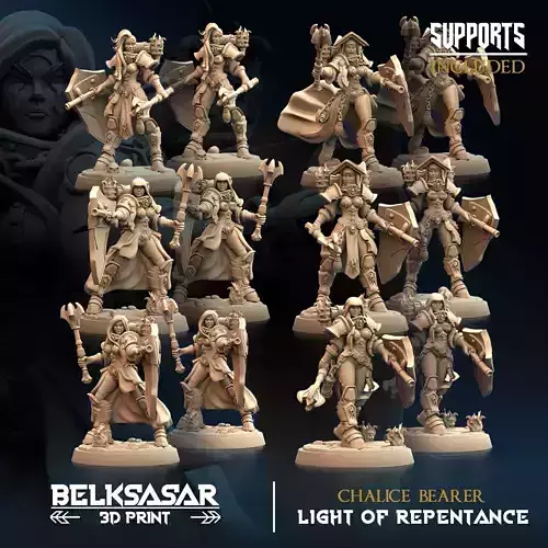 Chalice Bearer Nude and Normal Set x6