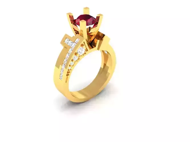 Women Ring  Render 3dm STL OBJ FBX Details