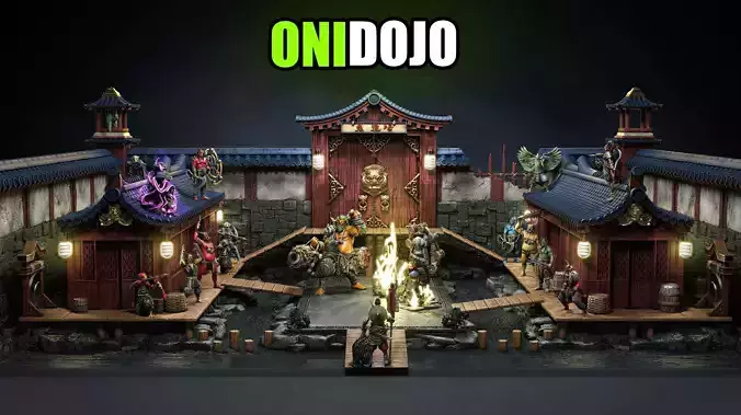 BUNDLE 08 - Oni Dojo 3D print model