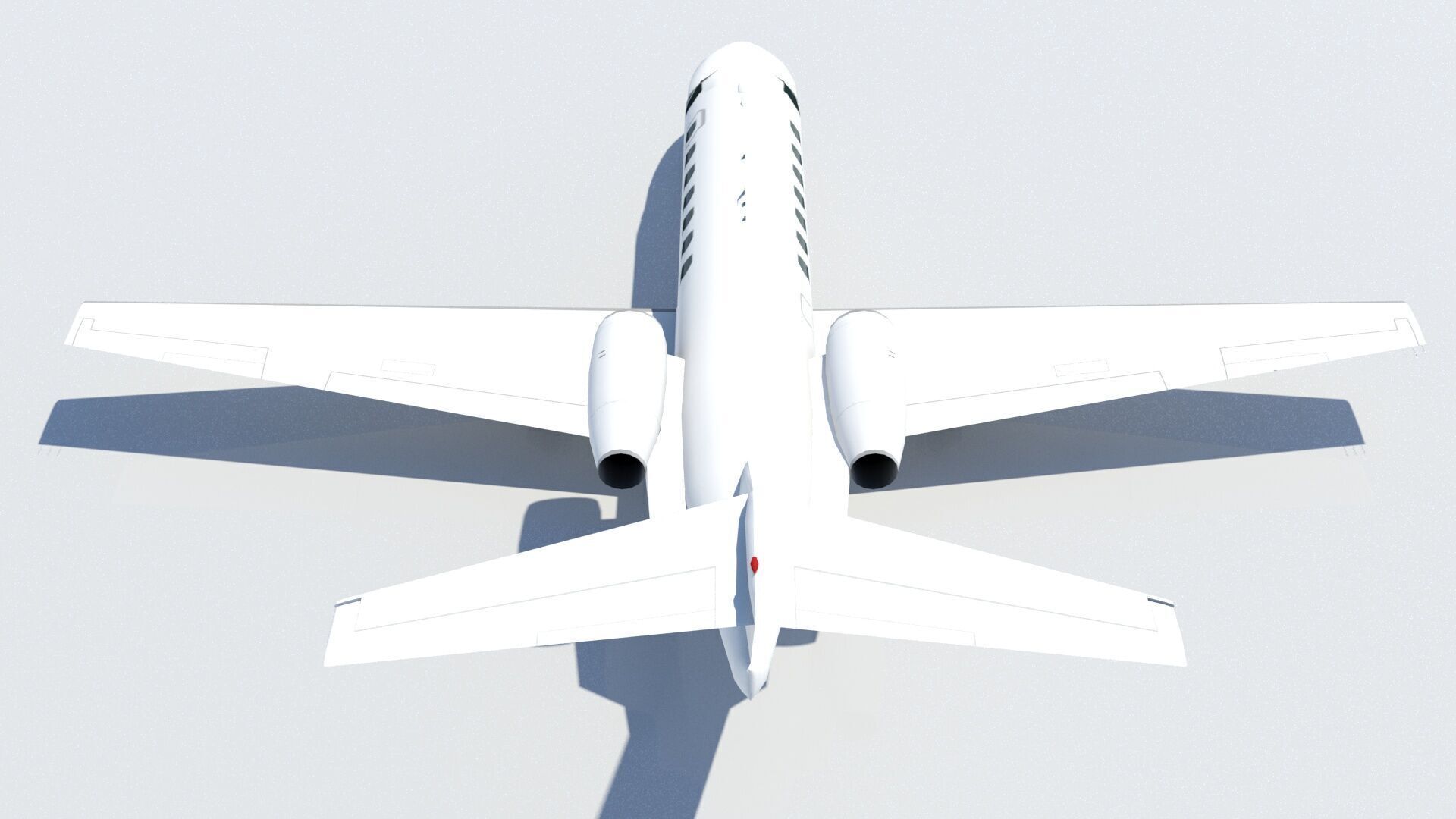 Cessna Citation CJ3 blank texture jet PBR Low-poly 3D model_8