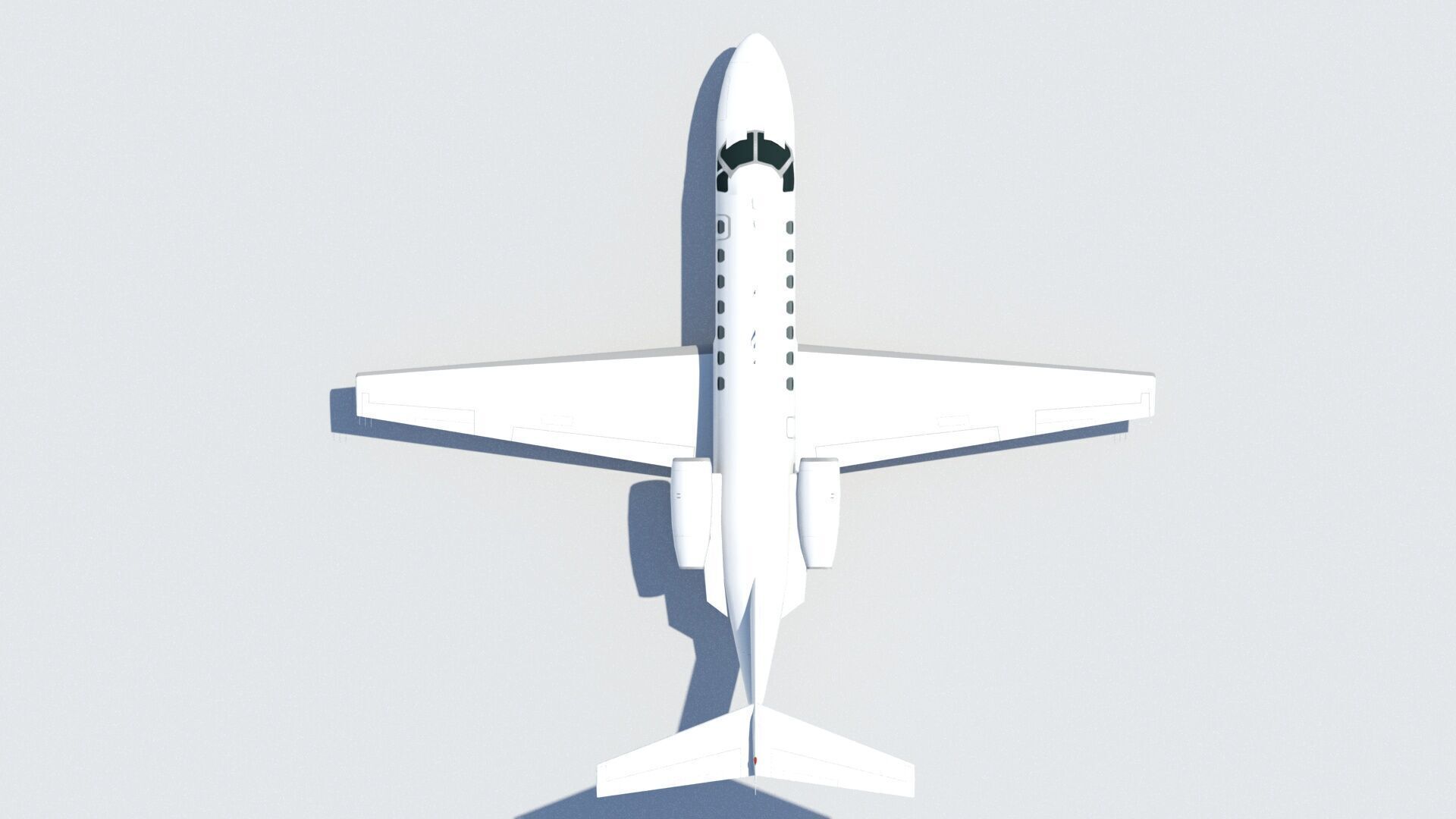 Cessna Citation CJ3 blank texture jet PBR Low-poly 3D model_12