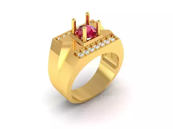 Mens Ring  Render 3dm STL OBJ FBX Details