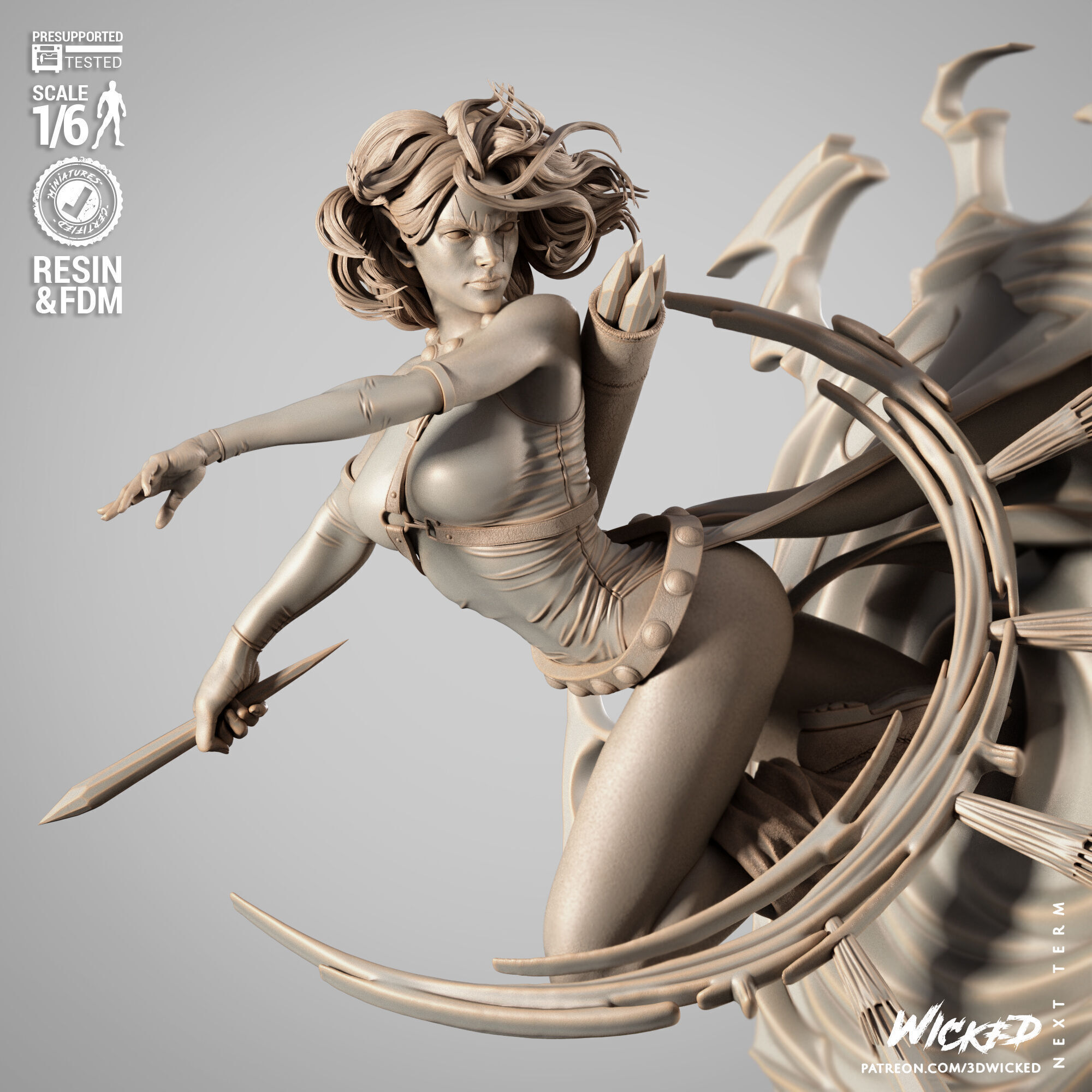 Wicked Marvel Blink Sculpture 3D print model_40