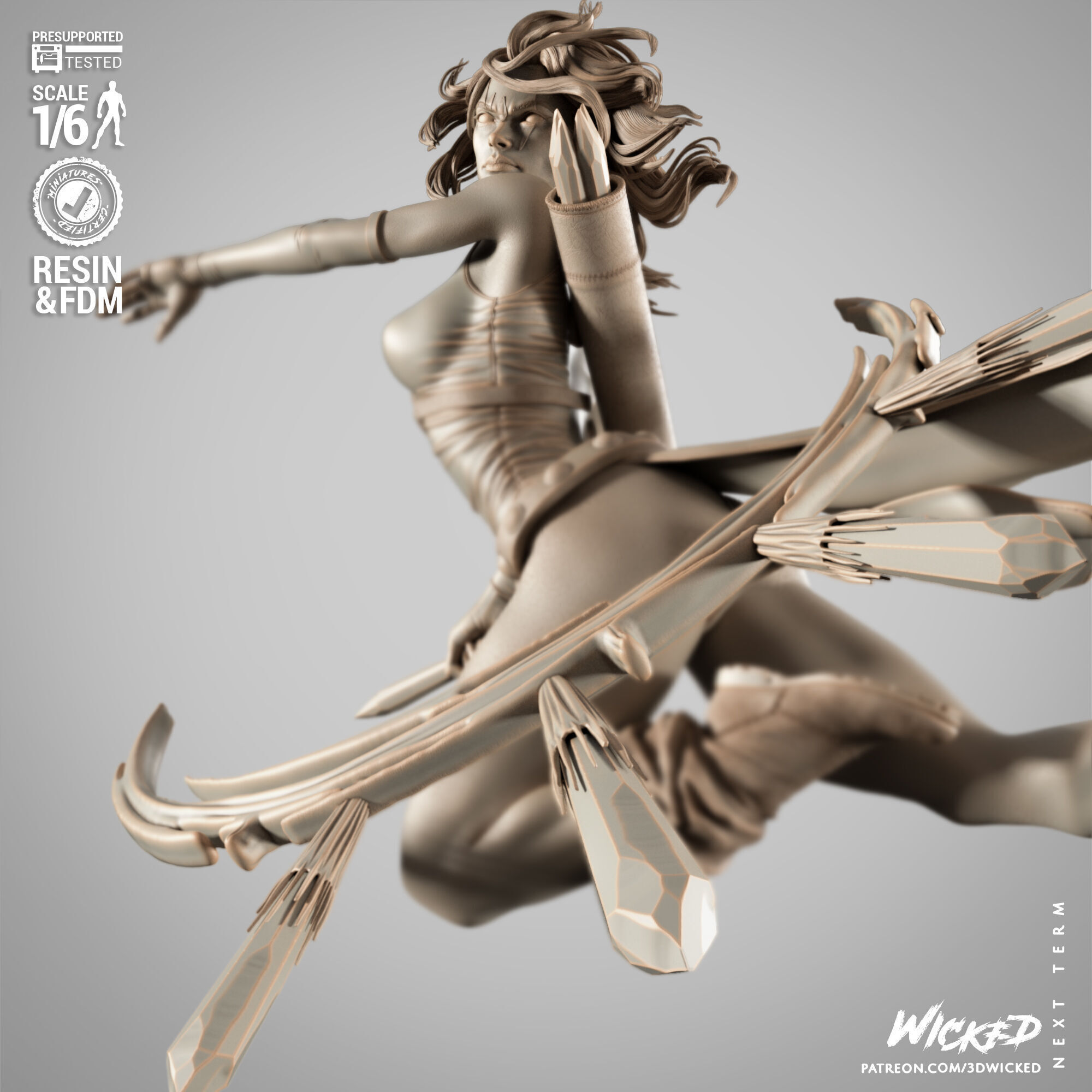 Wicked Marvel Blink Sculpture 3D print model_48