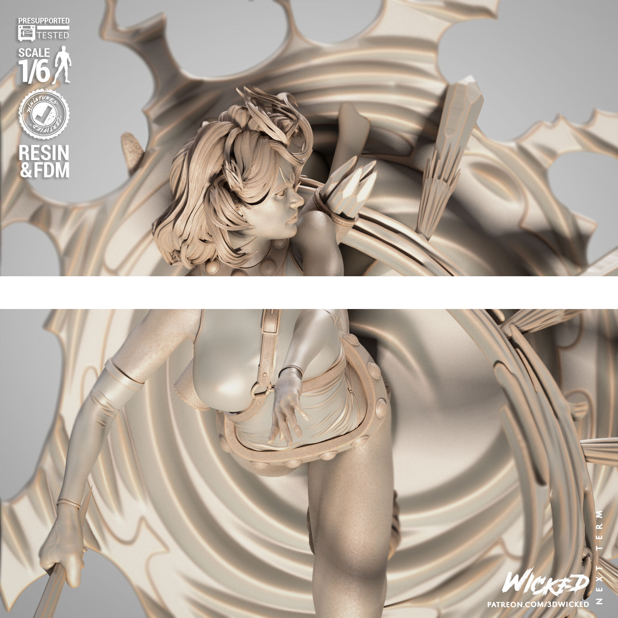 Wicked Marvel Blink Sculpture 3D print model_51