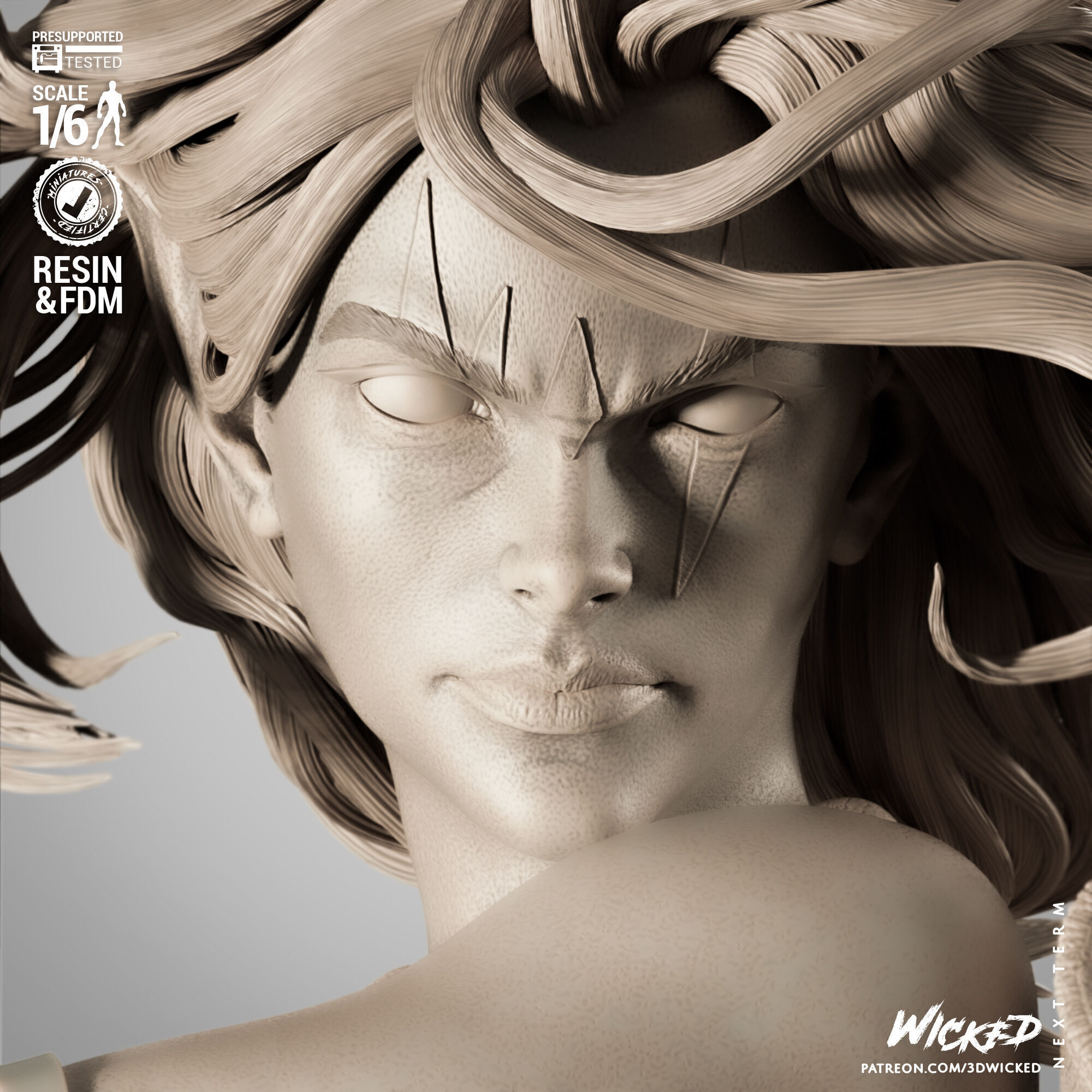 Wicked Marvel Blink Sculpture 3D print model_46