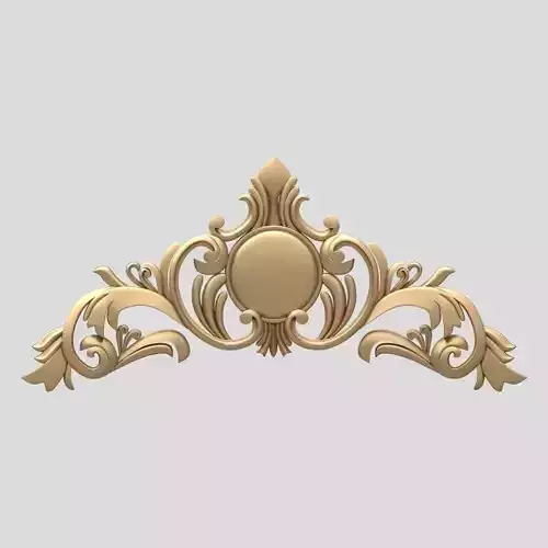 Carving ornate gold ornament