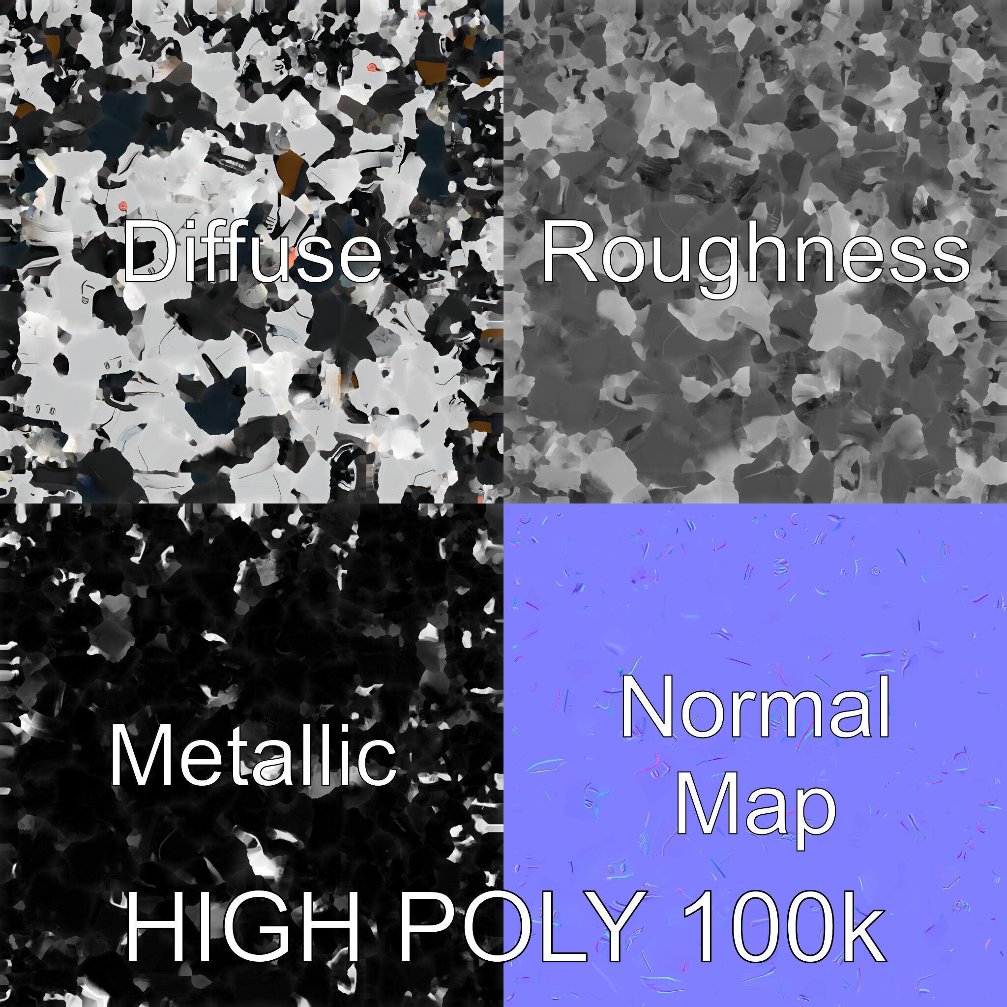 Futuristic Roller Coaster Car Model Pack Low-poly 3D model_3