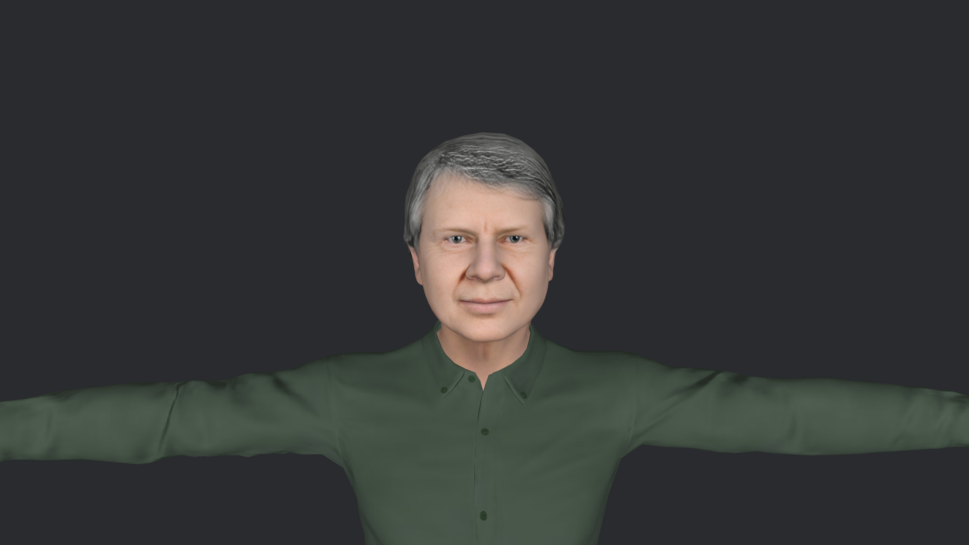 Jimmy Carter Hyper Realistic Full Body Fully Rigged 3D Character 3D model_20
