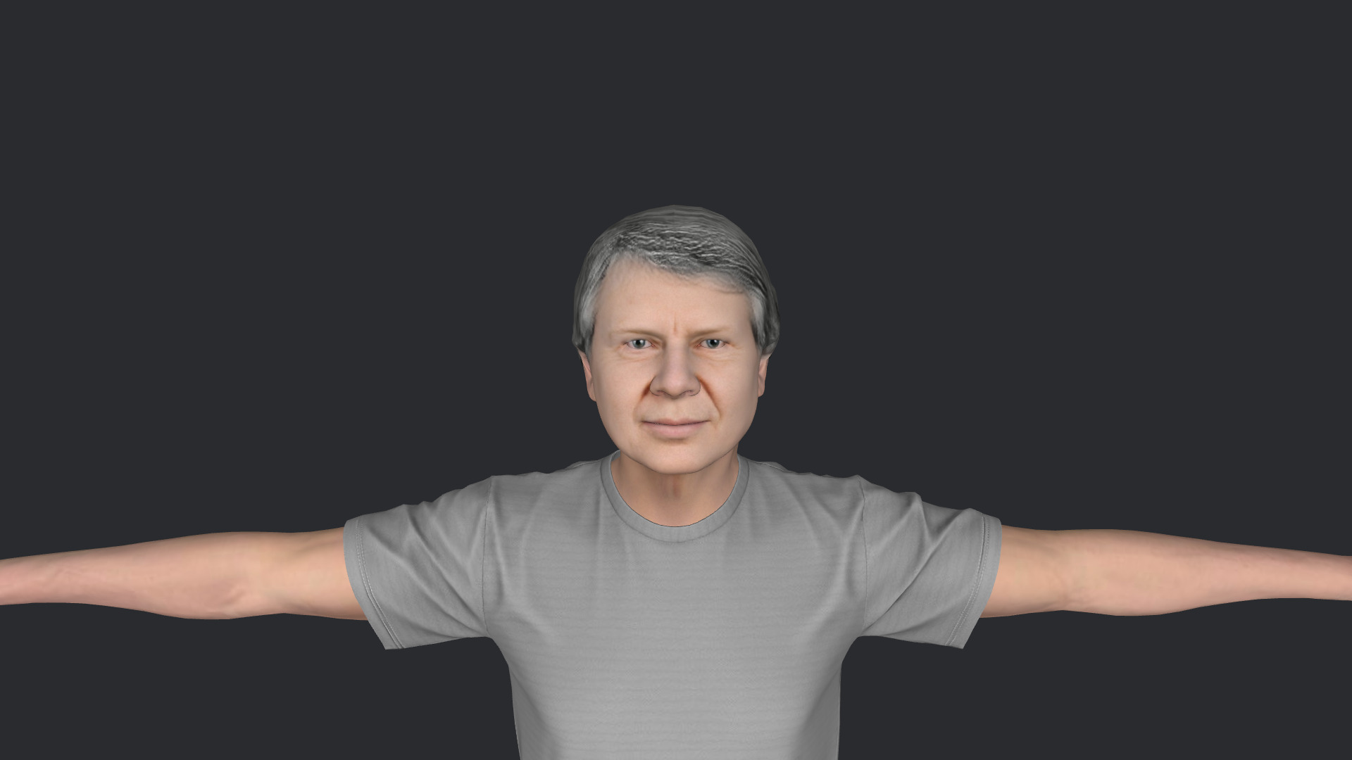 Jimmy Carter Hyper Realistic Full Body Fully Rigged 3D Character 3D model_13