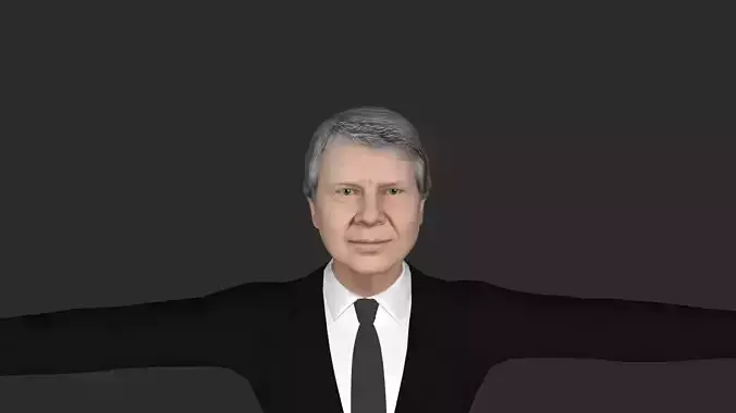 Jimmy Carter Hyper Realistic Full Body Fully Rigged 3D Character