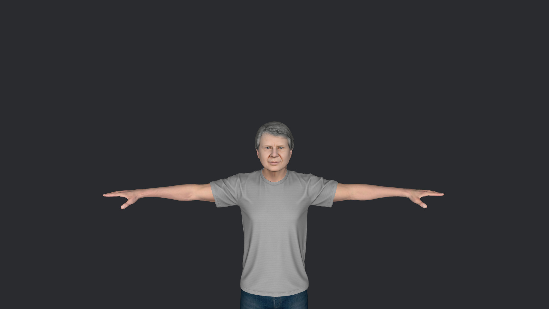 Jimmy Carter Hyper Realistic Full Body Fully Rigged 3D Character 3D model_14
