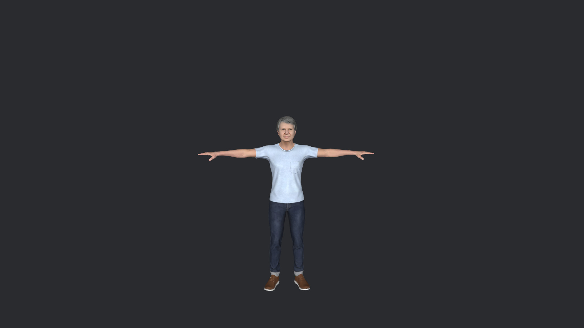 Jimmy Carter Hyper Realistic Full Body Fully Rigged 3D Character 3D model_4