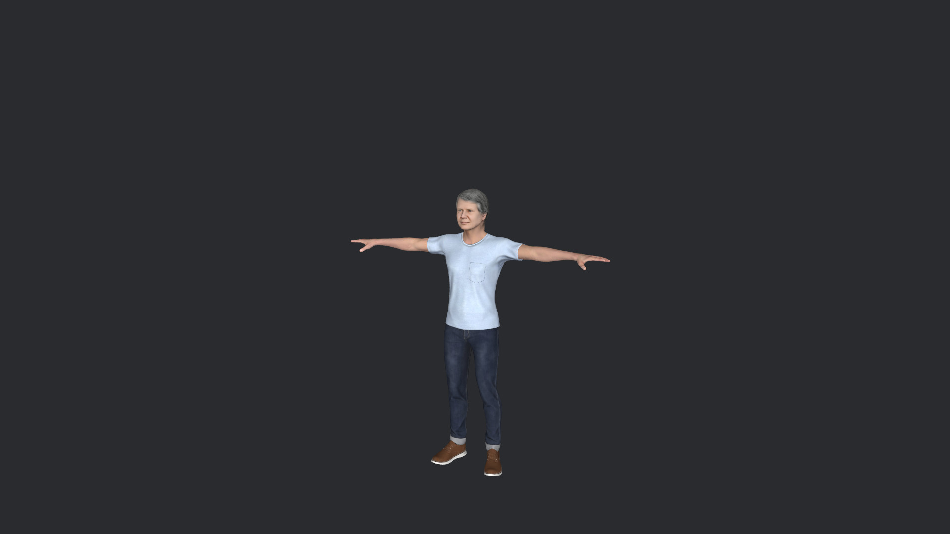 Jimmy Carter Hyper Realistic Full Body Fully Rigged 3D Character 3D model_5