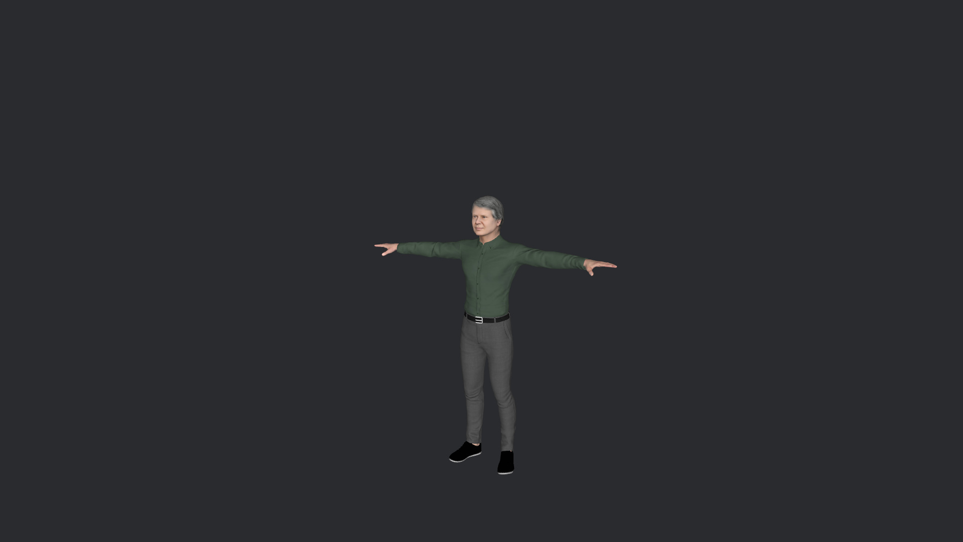 Jimmy Carter Hyper Realistic Full Body Fully Rigged 3D Character 3D model_23