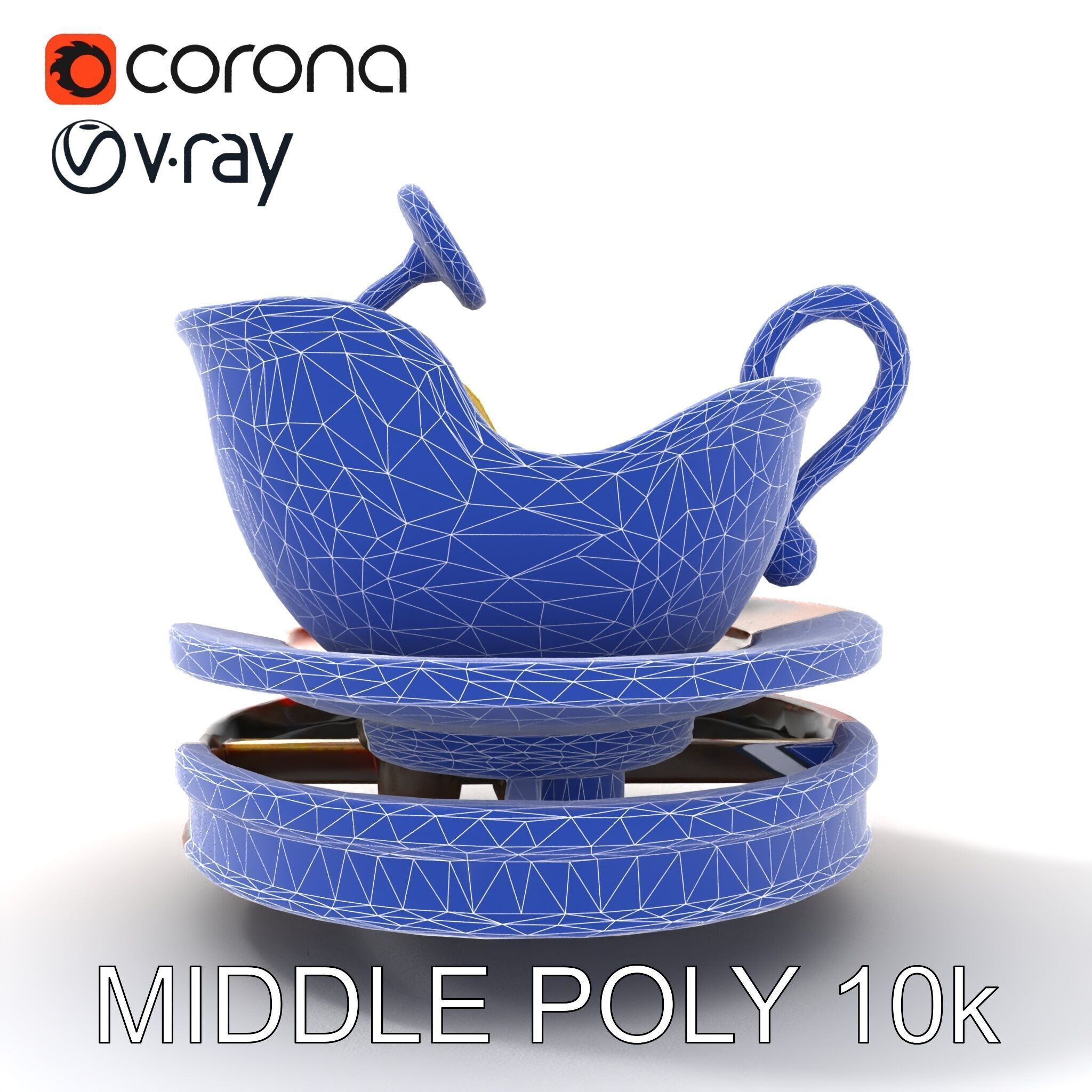 Spinning Teacup Ride Car Whimsical Design model pack Low-poly 3D model_28