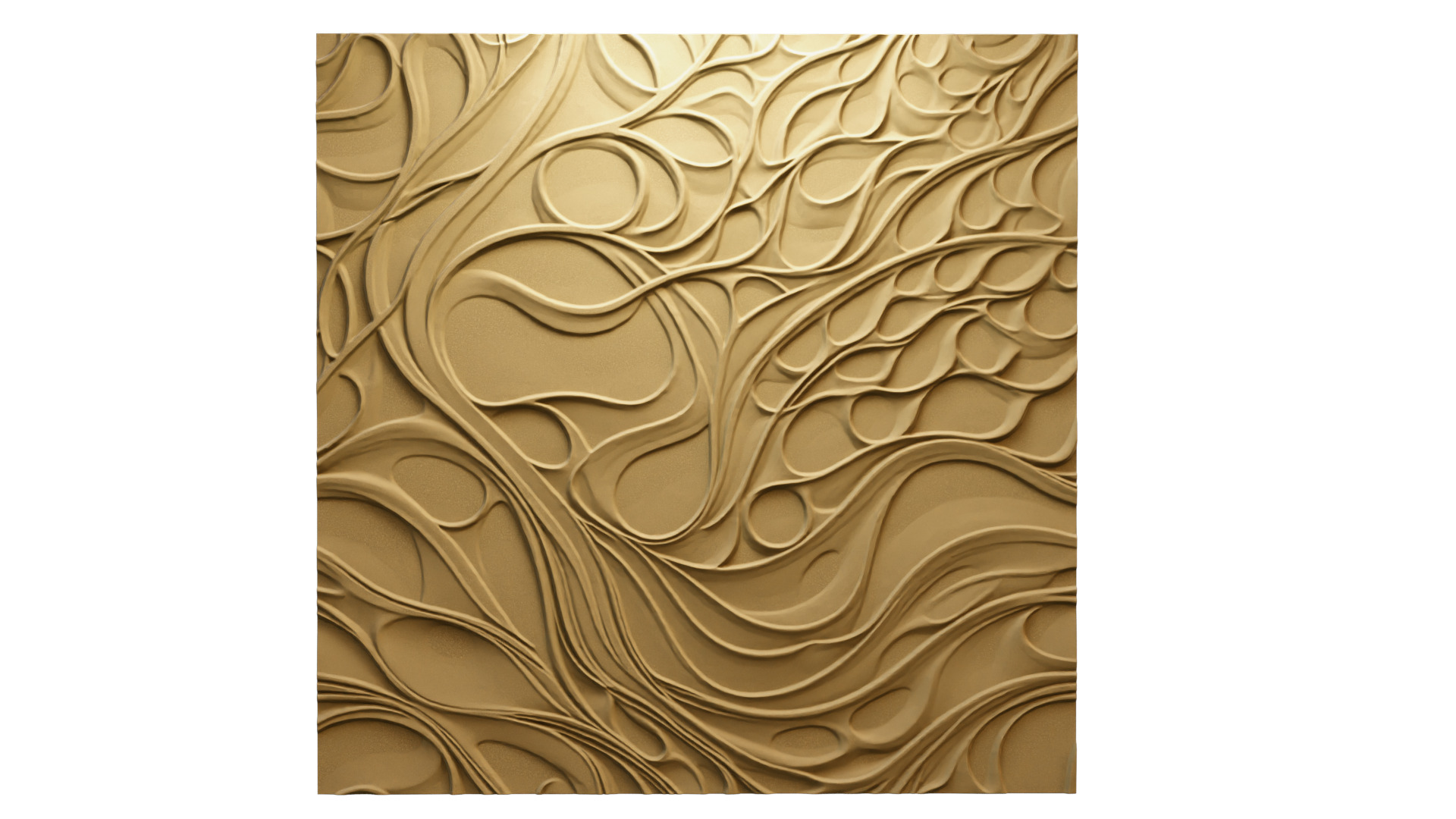 modern panel wall decor set wall relief mural CNC 138  3D model_3