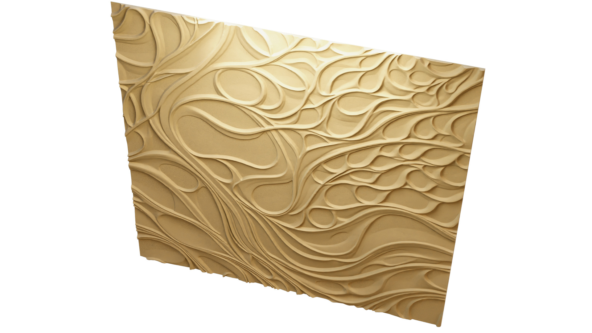modern panel wall decor set wall relief mural CNC 138  3D model_8