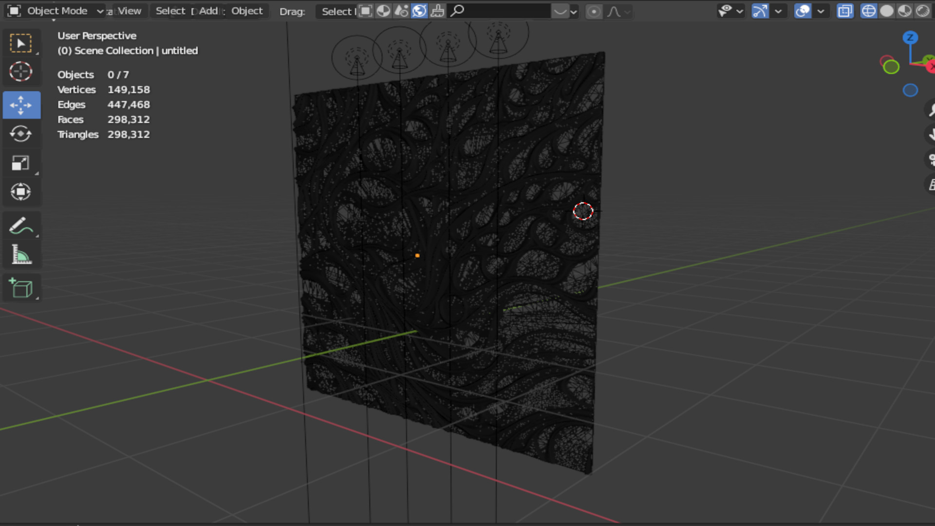 modern panel wall decor set wall relief mural CNC 138  3D model_10