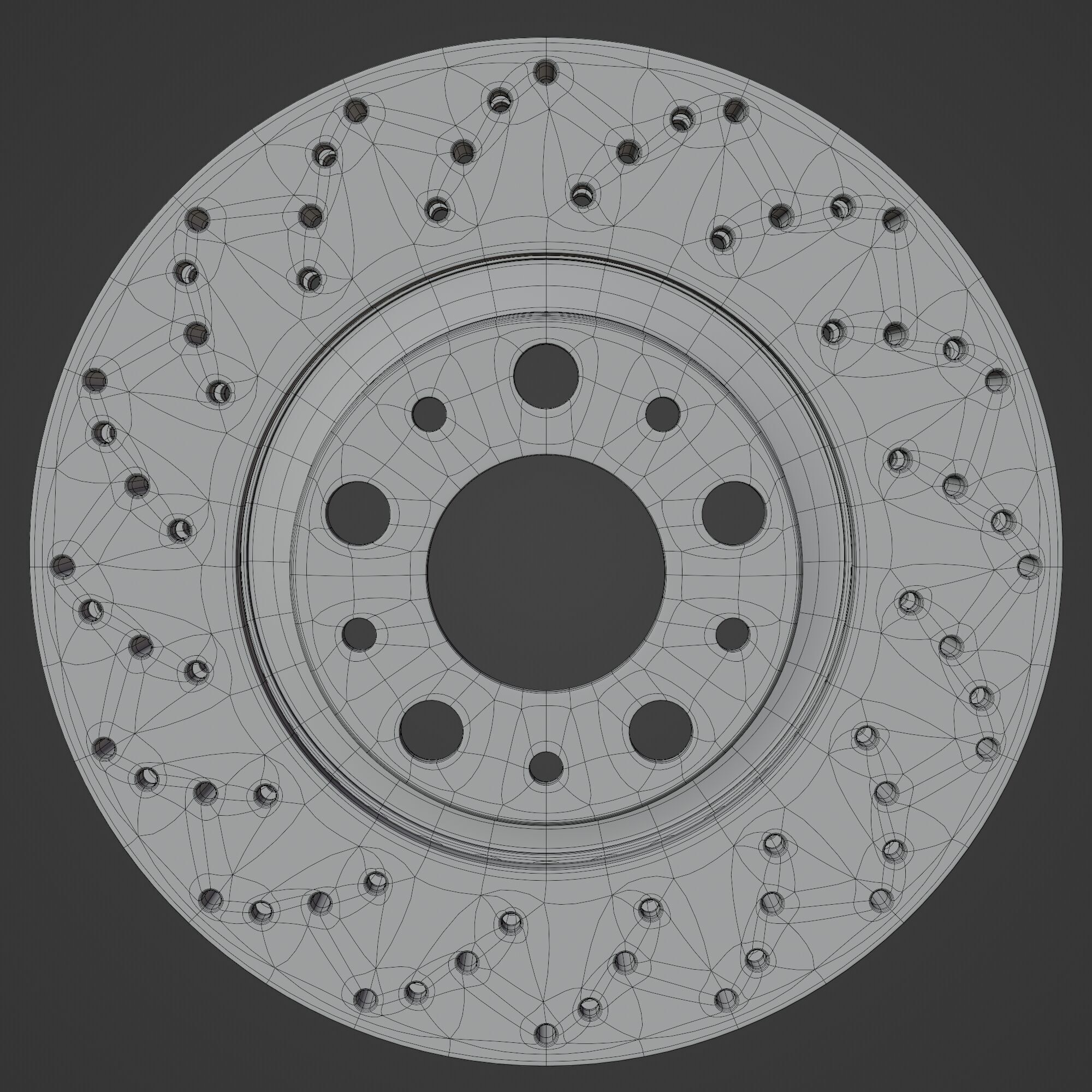 Brake Disk Rotor 3D model_9