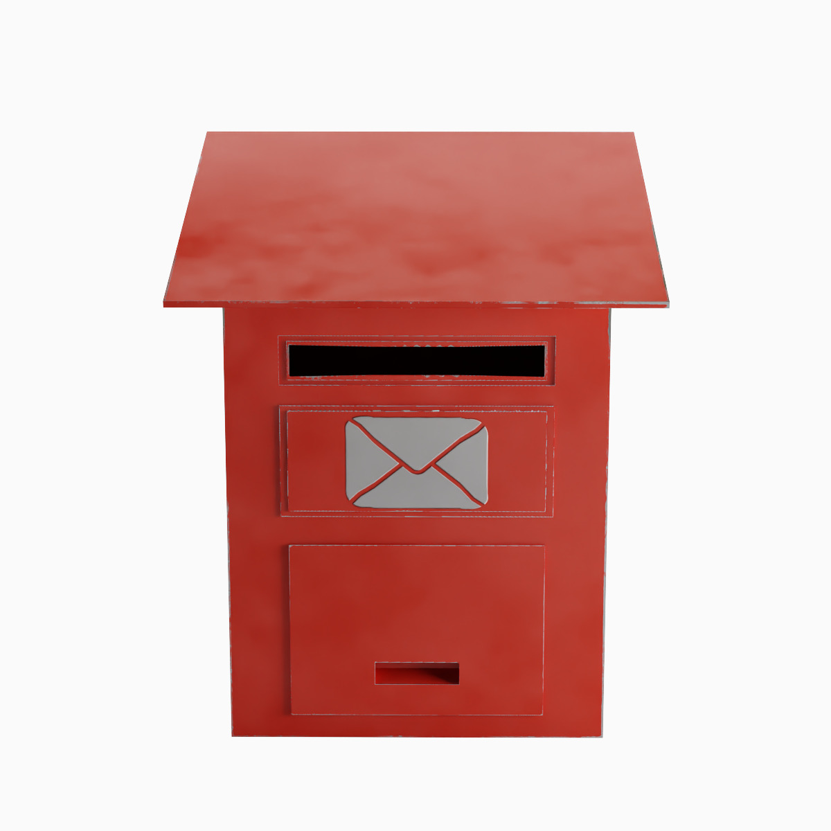 Postbox 01 Low-poly 3D model_4