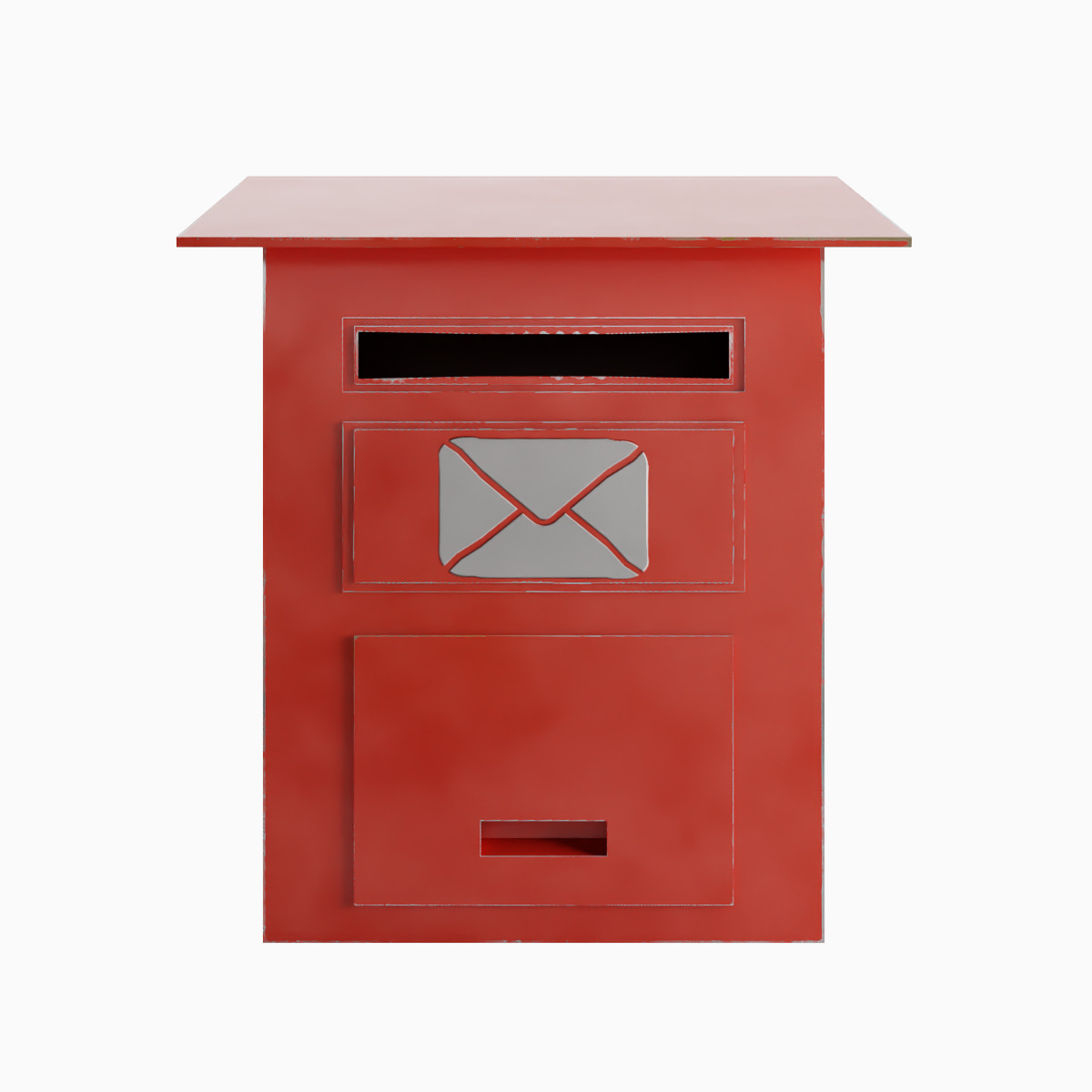 Postbox 01 Low-poly 3D model_1