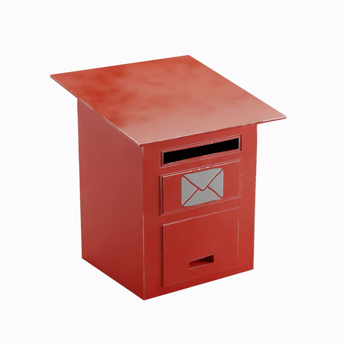 Postbox 01 Low-poly 3D model_0
