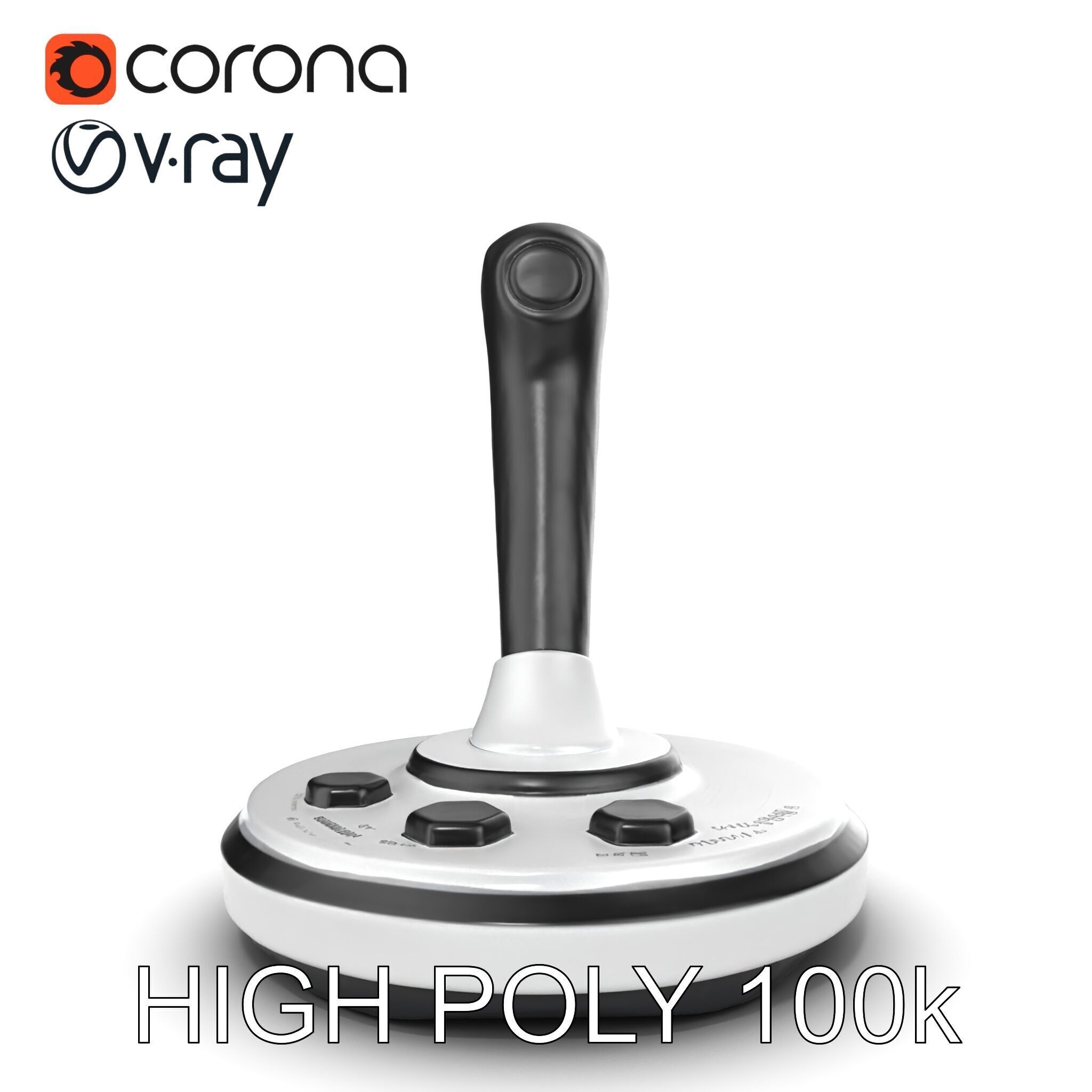 Precision Crane Game Joystick model pack Low-poly 3D model_27
