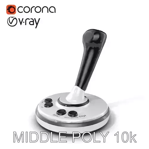 Precision Crane Game Joystick model pack Low-poly 3D model