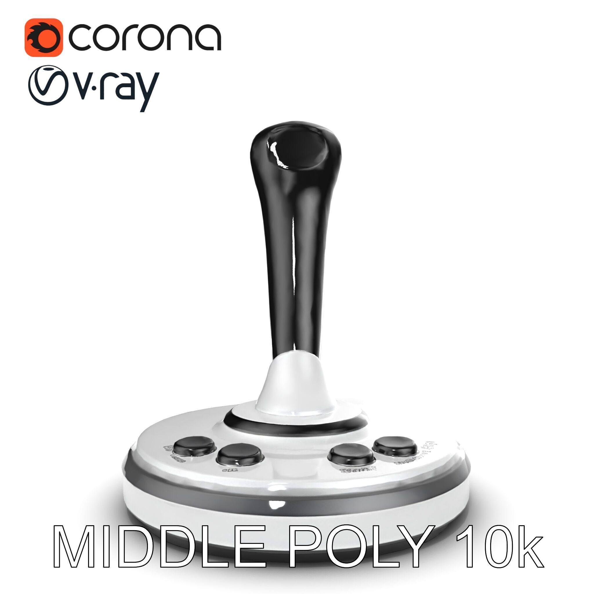 Precision Crane Game Joystick model pack Low-poly 3D model_28