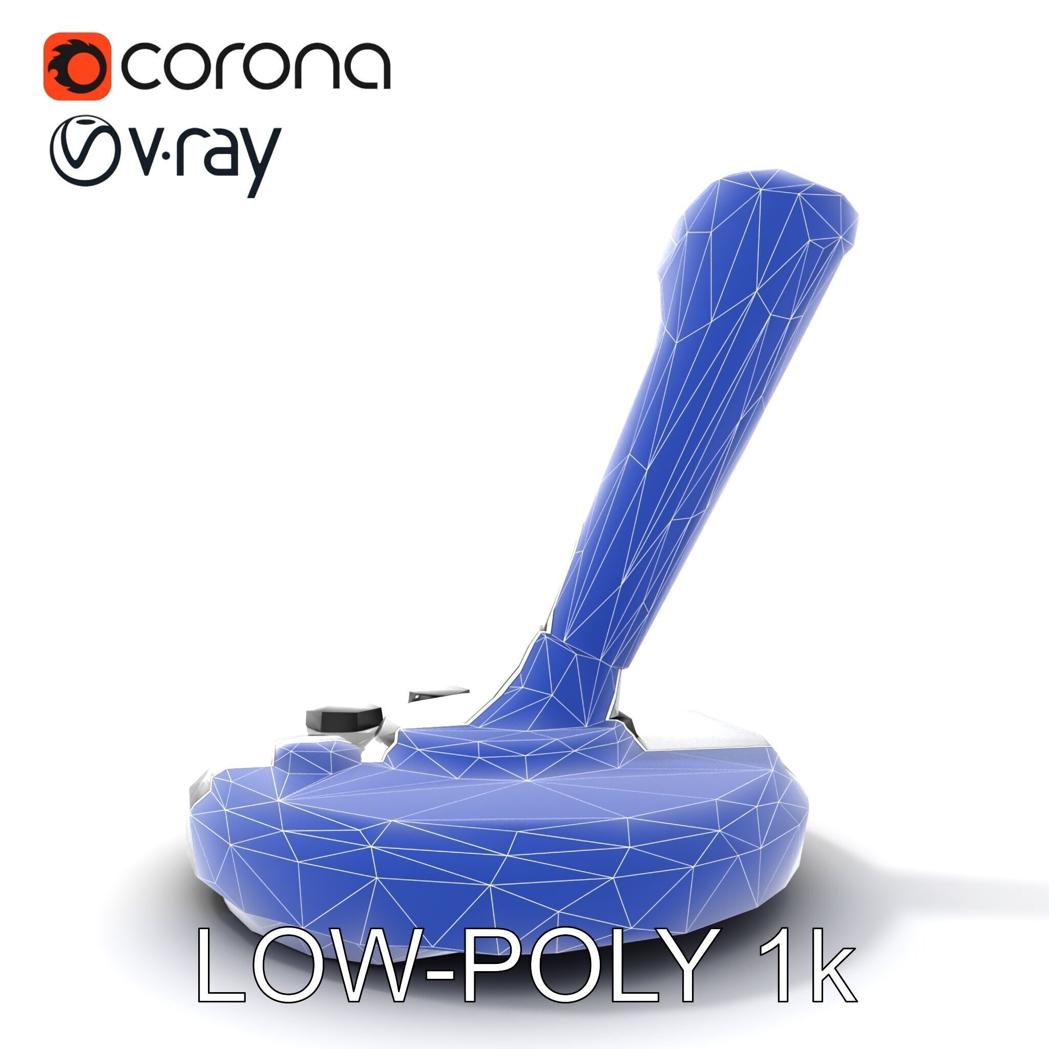 Precision Crane Game Joystick model pack Low-poly 3D model_19