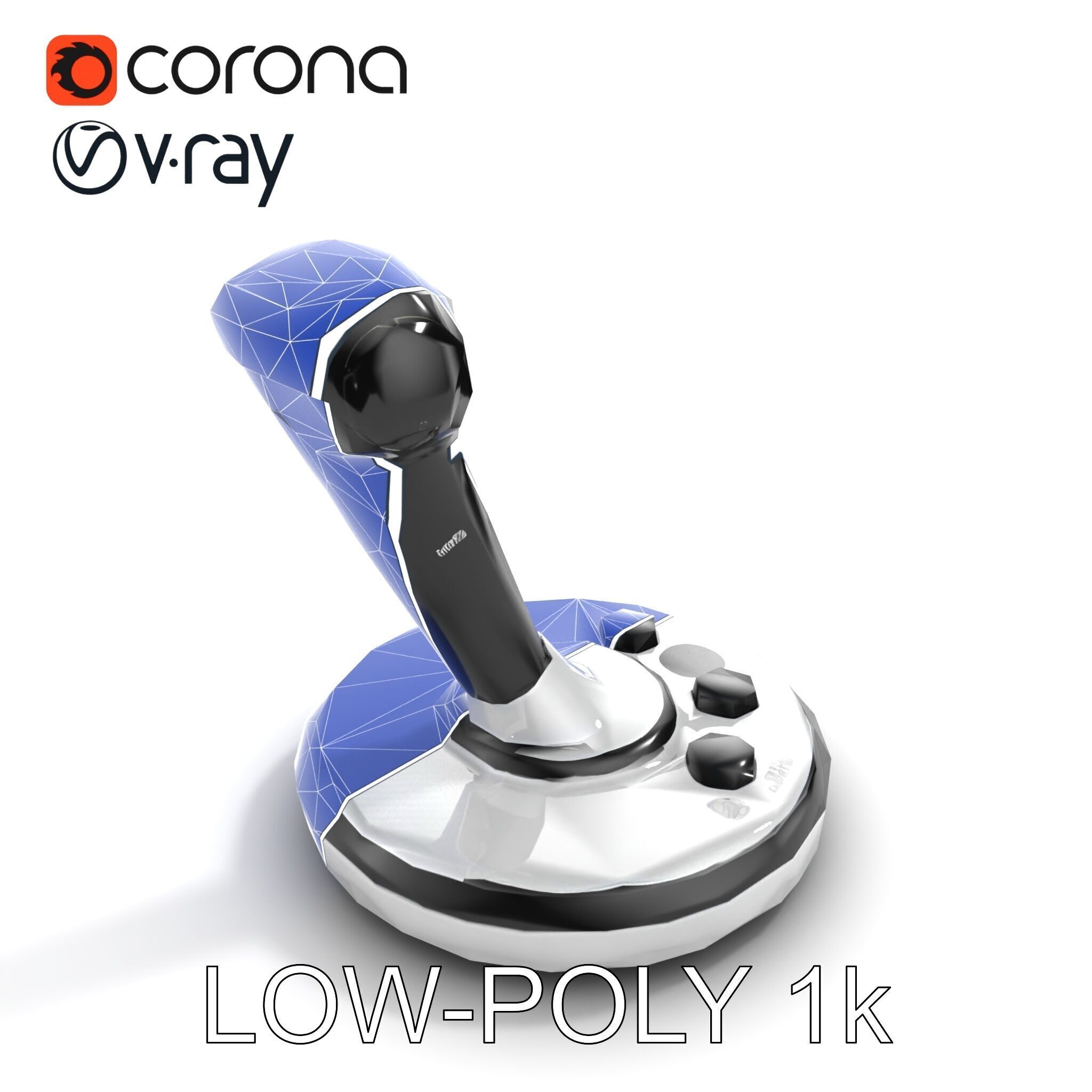 Precision Crane Game Joystick model pack Low-poly 3D model_29