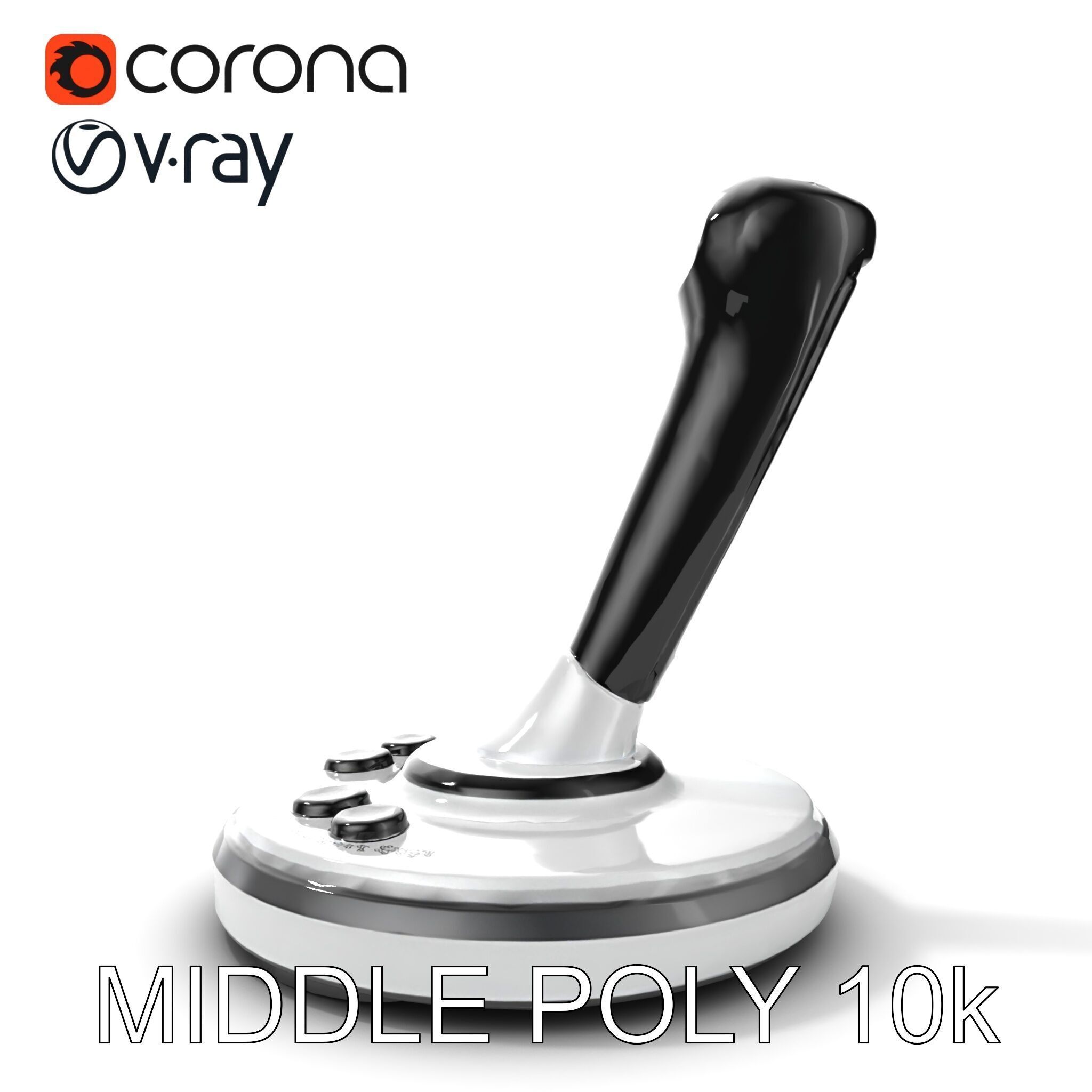 Precision Crane Game Joystick model pack Low-poly 3D model_21