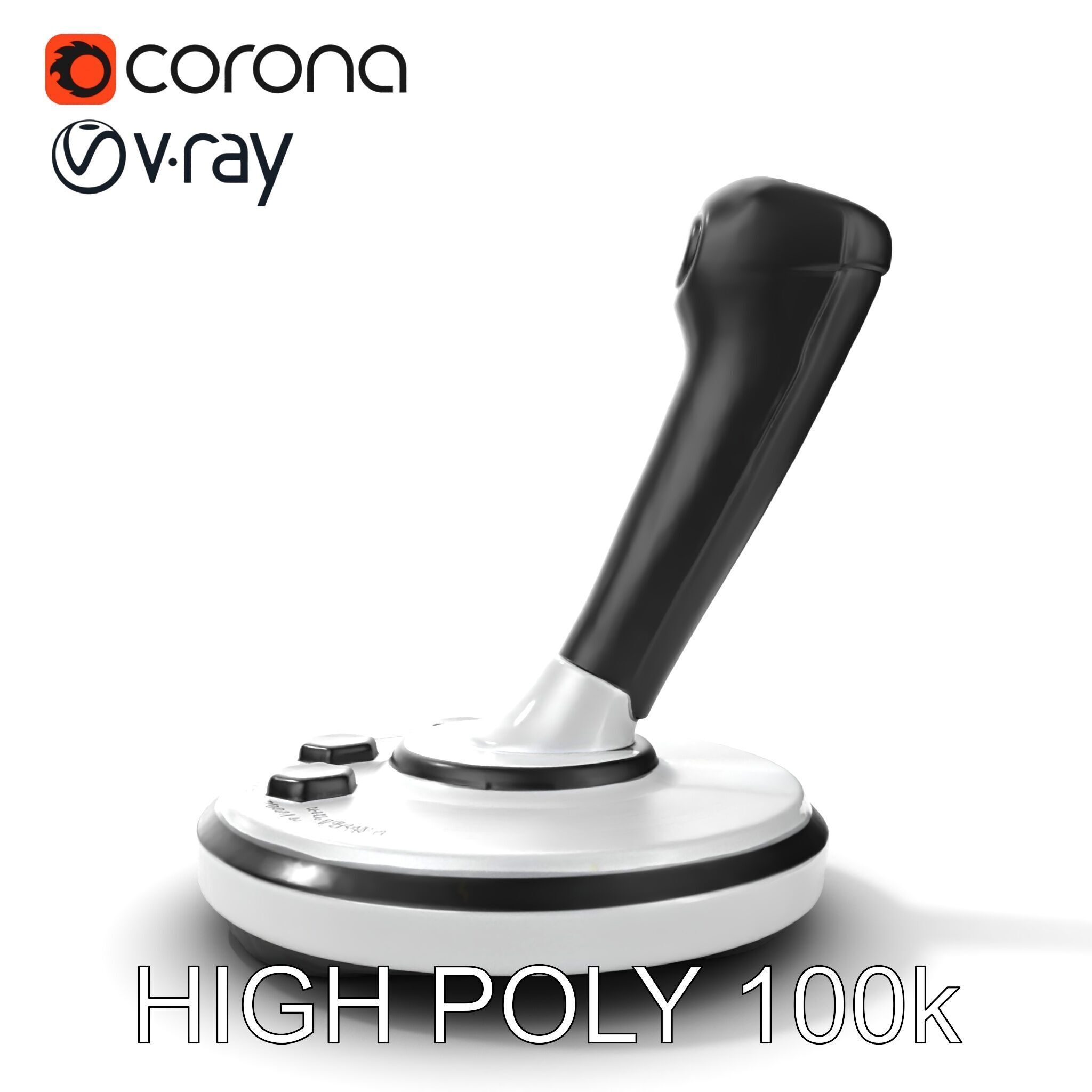 Precision Crane Game Joystick model pack Low-poly 3D model_13