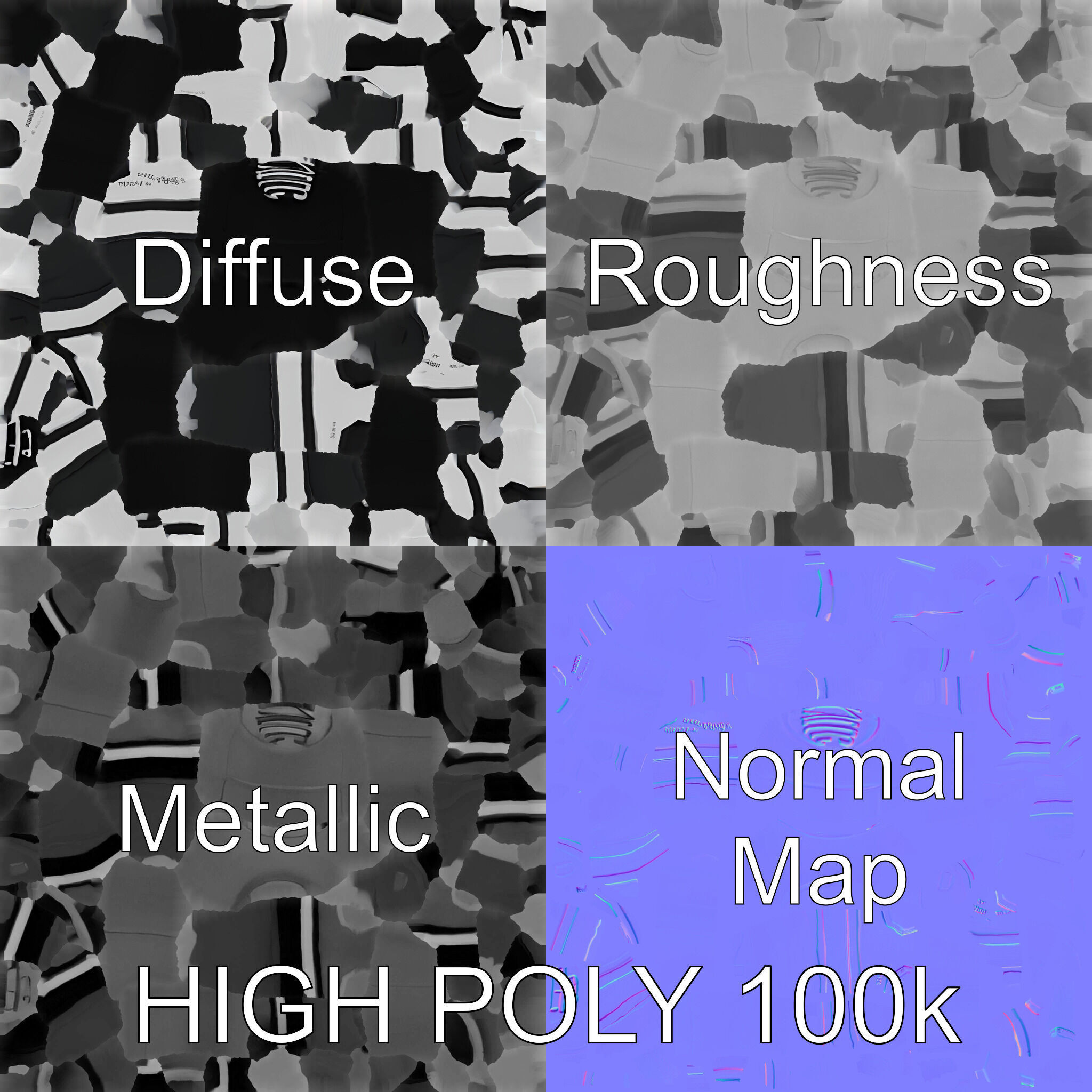 Precision Crane Game Joystick model pack Low-poly 3D model_3