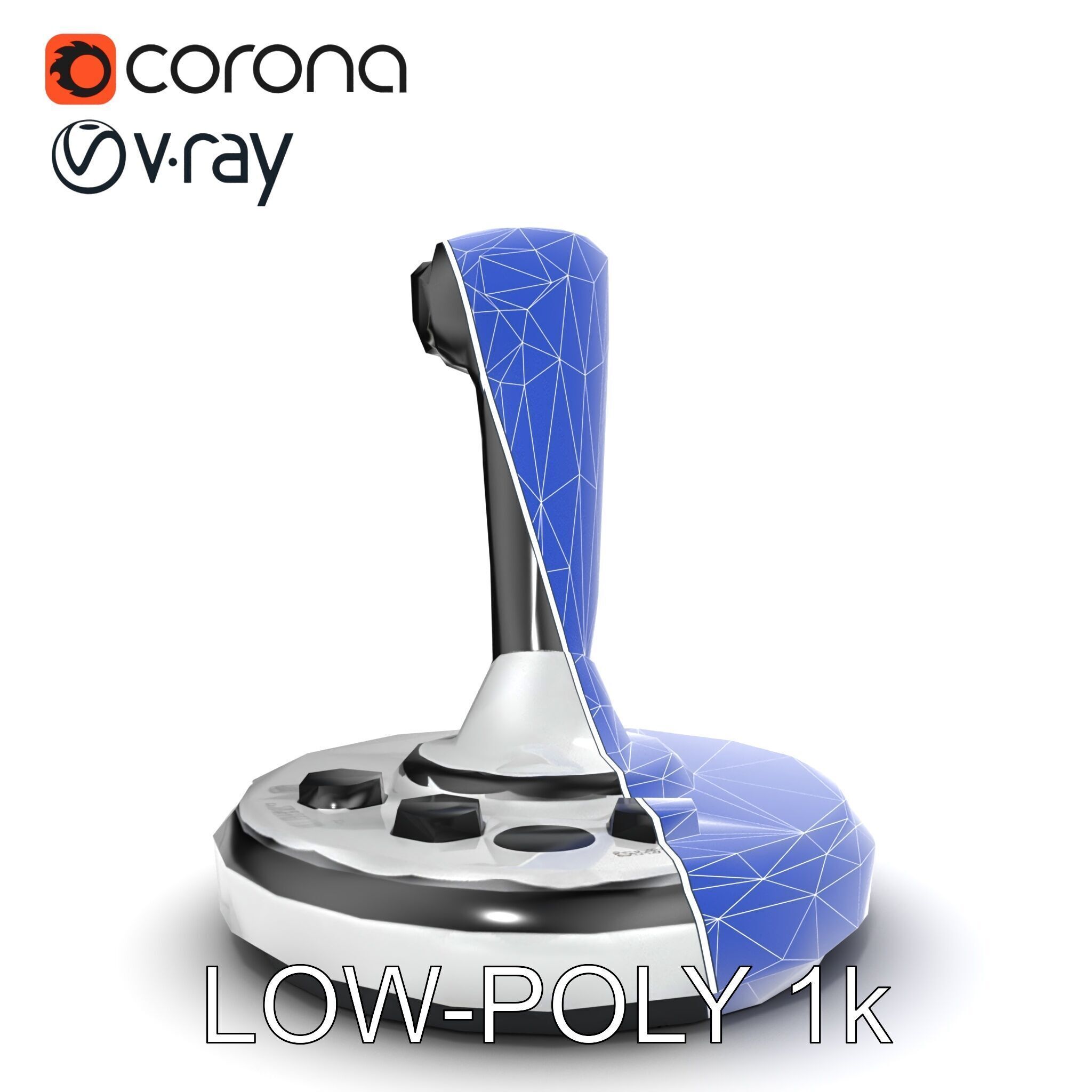 Precision Crane Game Joystick model pack Low-poly 3D model_31