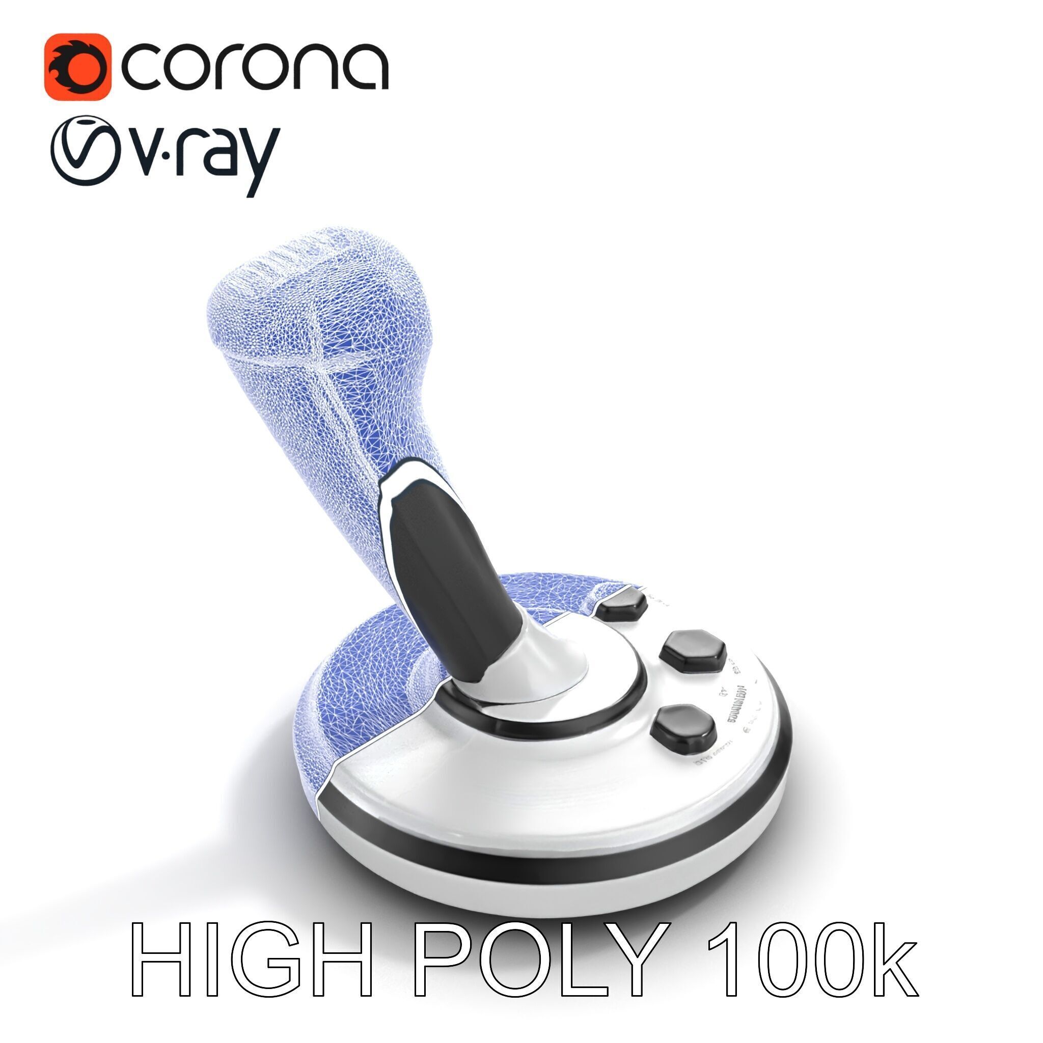 Precision Crane Game Joystick model pack Low-poly 3D model_20